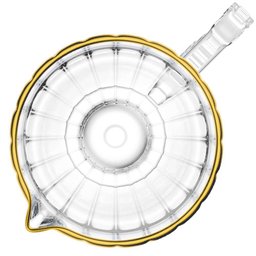 Jarra de Suco e Água em Cristal Transparente Imperial Fio de Ouro 1l - Lyor - 3