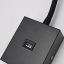 Ver imagem 4 de Arandela de Cabeceira Led Aine 3w Preto Usb 2,1a 3.000k Bivolt Branco Quente 210lm Ip20 - Nordecor 2