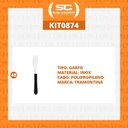 Ver imagem 4 de Kit - 48 Garfos de Mesa Leme com Lâmina em Aço Inox Cabo Preto Gpbag - Tramontina