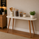 Ver imagem 2 de Aparador para Hall de Entrada Mesa Console Decorativa Canto do Café Sala Madeira e MDF