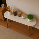 Ver imagem 4 de Aparador para Hall de Entrada Mesa Console Decorativa Canto do Café Sala Madeira e MDF