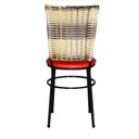 Ver imagem 4 de 6 Cadeiras para Mesa Preta Hawai Cappuccino Premium:vermelho