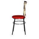 Ver imagem 3 de 6 Cadeiras para Mesa Preta Hawai Cappuccino Premium:vermelho
