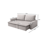 Sofá Cama Caixa Zero Florença 2,35m - Sofisticato - 4
