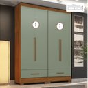 Ver imagem 2 de Quarto Modulado 2 Peças 4 Portas 2 Gavetas Smart Plus Espresso Móveis