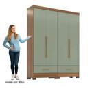 Ver imagem 7 de Quarto Modulado 2 Peças 4 Portas 2 Gavetas Smart Plus Espresso Móveis