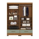 Ver imagem 5 de Quarto Modulado 2 Peças 4 Portas 2 Gavetas Smart Plus Espresso Móveis