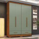 Ver imagem 1 de Quarto Modulado 2 Peças 4 Portas 2 Gavetas Smart Plus Espresso Móveis