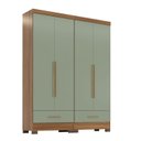 Ver imagem 3 de Quarto Modulado 2 Peças 4 Portas 2 Gavetas Smart Plus Espresso Móveis