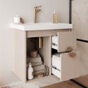 Ver imagem 5 de Gabinete para Banheiro 60cm com 1 Porta 2 Gavetas e Cuba de Embutir Copenhague