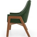 Ver imagem 6 de Poltrona Decorativa para Sala de Estar Sakura L02 Couríssimo Verde Musgo - Lyam Decor