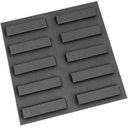 Ver imagem 1 de Piso Rampa Preto 20x20cm Amarrado com 20 Peças 0,80m² - Artesanal Piso 20x20 Rampa Preto Am20pcs 0,8