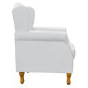 Ver imagem 7 de Kit 02 Poltronas Decorativas Para Sala de Estar Yara P02 Corino Branco - Lyam Decor