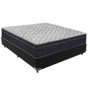 Ver imagem 1 de Cama Box Preto e Colchão Airtech 150 Espuma D45 Casal Ortobom