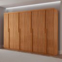 Ver imagem 1 de Guarda Roupa Casal Quioto Mdf com 8 Portas 4 Gavetas Moderna Mobília