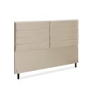 Ver imagem 2 de Cabeceira Estofados Solteiro Quarto 90cm Lídia Suede Bege Madelina Decor