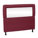 Ver imagem 2 de Cabeceira Espelhada 160cm Queen Vermelho