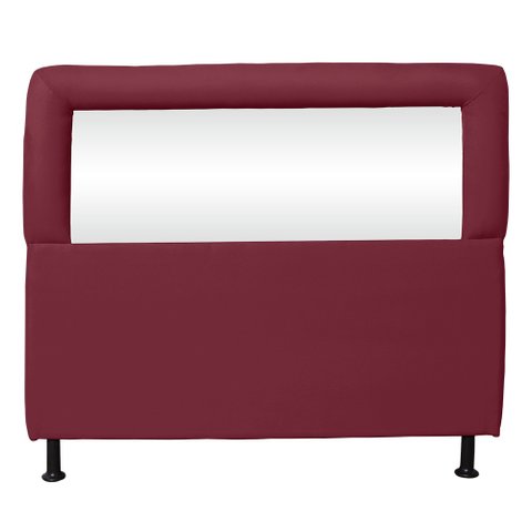 Cabeceira Espelhada 160cm Queen Vermelho