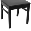 Ver imagem 7 de Cadeira Pérola Madeira Maciça com Telinha - Preto Assento Estofado Corano Preto