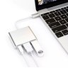 Adaptador OTG MHL Alumínio Tipo-C para HDMI / Micro USB Tipo-C Fêmea / USB-A - 6