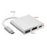 Adaptador OTG MHL Alumínio Tipo-C para HDMI / Micro USB Tipo-C Fêmea / USB-A - 5