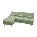 Ver imagem 5 de Sofá Cama Chaise Versátil 3 Lugares Boucle:boucle Oliva