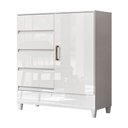 Ver imagem 2 de Cômoda Fit 1 Porta 4 Gavetas Branco - Santos Andirá