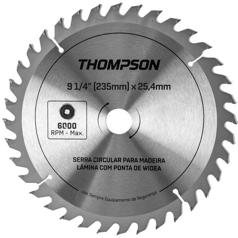 Lâmina de Serra Circular para Madeira 9 1/4 24 Dentes Thompson