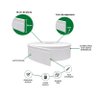 Rodapé de Eva Autocolante Rp16 15cm Branco 2,5 Metros - 2