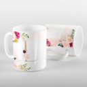 Ver imagem 1 de Caneca Letras Iniciais L Marsala