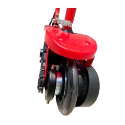Patinete Elétrico com Banco Scooter 80kg Preto e Vermelho 24W - Vermelho - 2