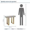 Ver imagem 3 de Aparador Éden - Largura: 100 cm - Cor: Off White/Álamo