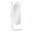 Ver imagem 4 de Espelho Decorativo de Chão Portal Fit Branco 150x43cm Oblongo