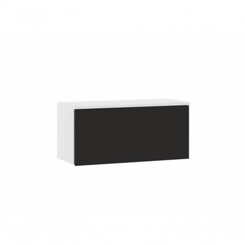 Armário Aéreo Basculante 70 Cm 1 Porta Dora Luciane Móveis Preto Txt