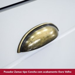 Cozinha Compacta de 04 Peças com Aéreo para Geladeira Nova York Henn - 9