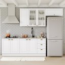 Ver imagem 1 de Cozinha Compacta de 04 Peças com Aéreo para Geladeira Nova York Henn
