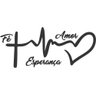 Adesivo Parede Frase Fé Amor Esperança - 2