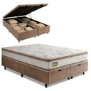 Ver imagem 1 de Cama Box Baú Queen Molas Ensacadas D33 Double Face 158x198x68cm Hellen