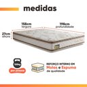 Ver imagem 4 de Cama Box Baú Queen Molas Ensacadas D33 Double Face 158x198x68cm Hellen