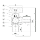 Ver imagem 2 de Válvula Para Gás Tipo Esfera Angular M 1/2 X E 3/8 Ivm Italy