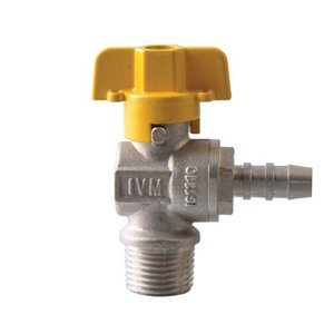 Válvula Para Gás Tipo Esfera Angular M 1/2 X E 3/8 Ivm Italy