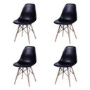 Ver imagem 4 de Conjunto Mesa Eiffel 110cm e 4 Cadeiras Polipropileno Eames La Mobilia: Sala de Jantar Preta
