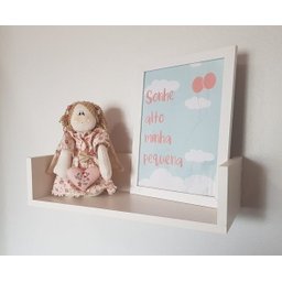 Kit 3 Prateleira U Para Livros, Decoração 50cm x 20cm x 11,5cm 100% MDF - 2