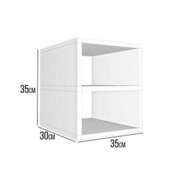 Nicho Mesa de Cabeceira 35cm Mdf Decoração - 3