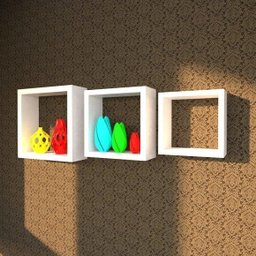 Nicho Cubo em Mdf Branco Kit com 3 - 15cm de Profundidade - 3