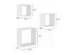 Ver imagem 2 de Nicho Cubo em Mdf Branco Kit com 3 - 15cm de Profundidade