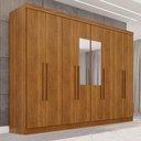 Ver imagem 1 de Guarda-Roupa Casal com Espelho 8 Portas 241cm Multimóveis Cinamomo