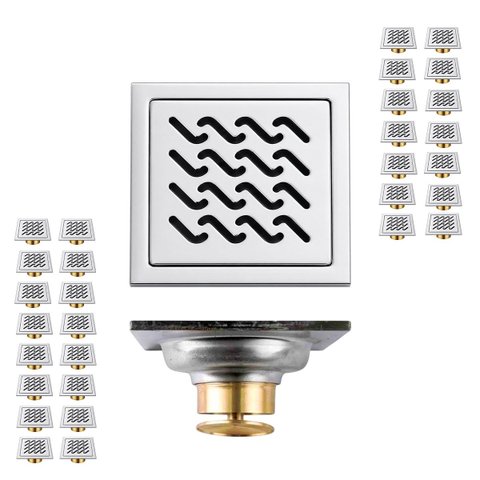 Ralo Inox 10x10 Anti Odor Kit 30 Uni Anti Inseto Quintal Lavabo Higienico Banheiro Varanda Duravel R