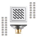 Ver imagem 1 de Ralo Inox 10x10 Anti Odor Kit 30 Uni Anti Inseto Quintal Lavabo Higienico Banheiro Varanda Duravel R