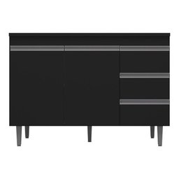 Balcão Andreia para Pia S/tampo 120cm Ajl Móveis - 4